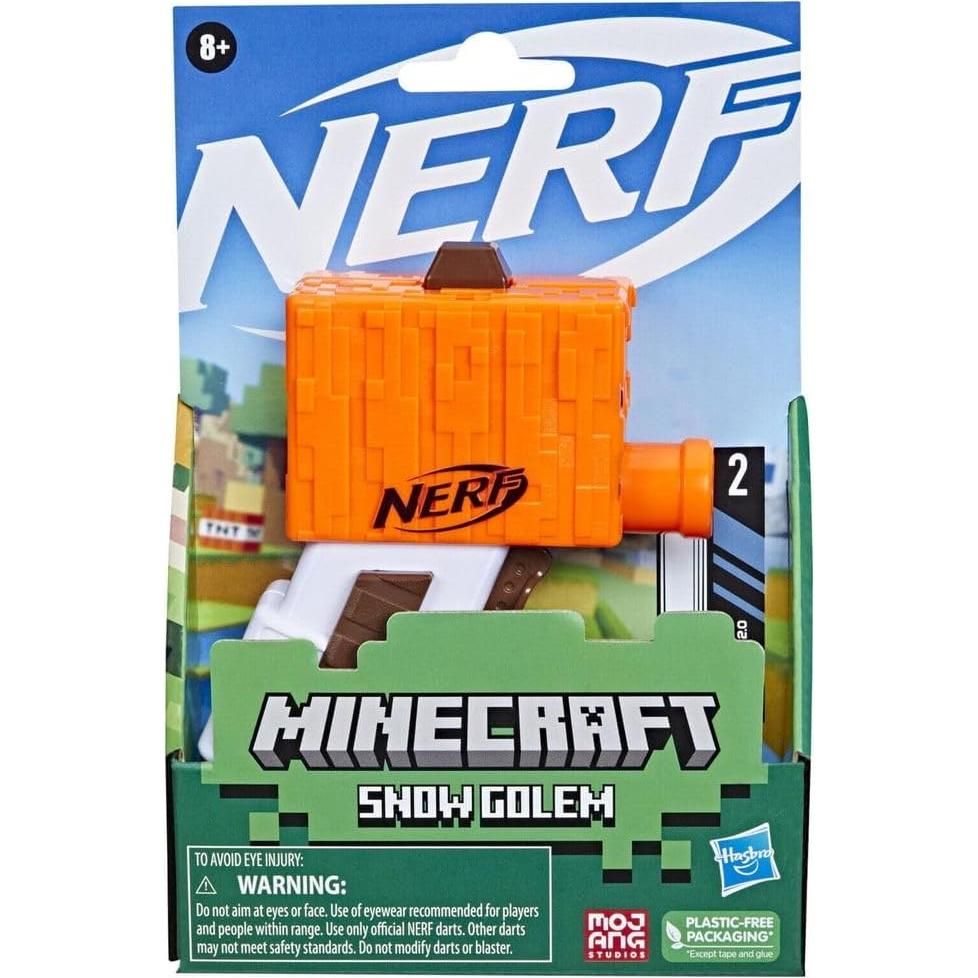 Lanzador Nerf Microshot Minecraft Golem de Nieve F6132