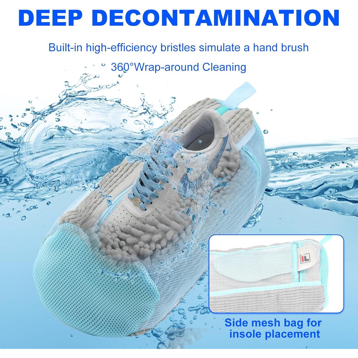 Bolsa de Lavado de Zapatos Vnmkp Pequeña Gris 2PCS