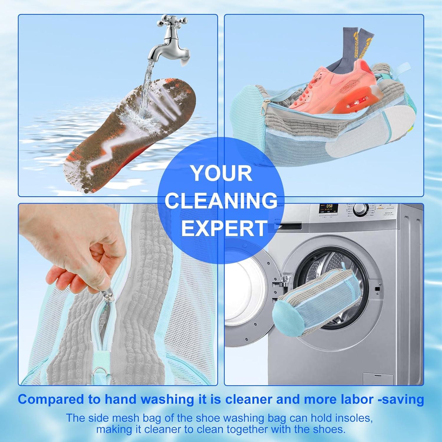 Bolsa de Lavado de Zapatos Vnmkp Pequeña Gris 2PCS