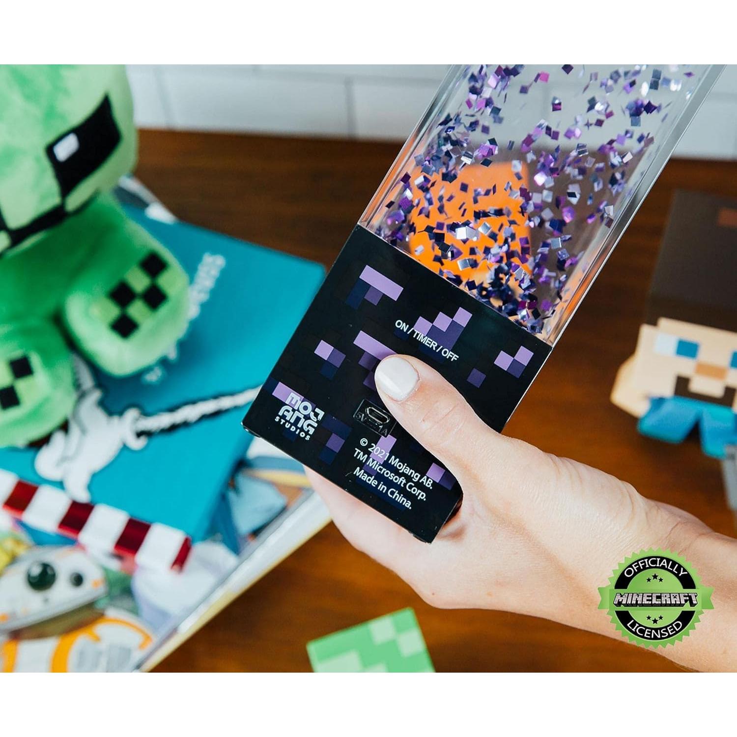 Lámpara de Mesa LED Portal Nether Minecraft 30.48 cm