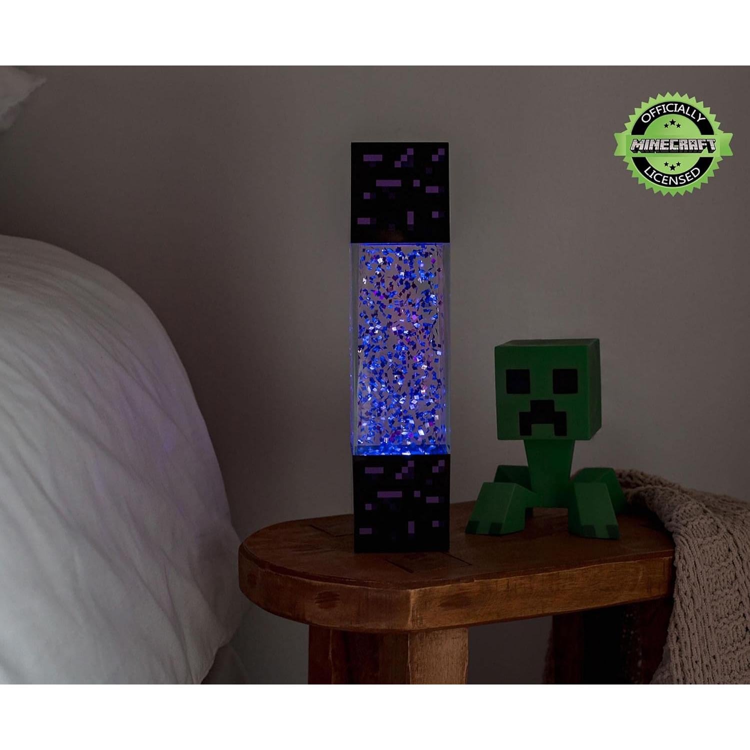 Lámpara de Mesa LED Portal Nether Minecraft 30.48 cm