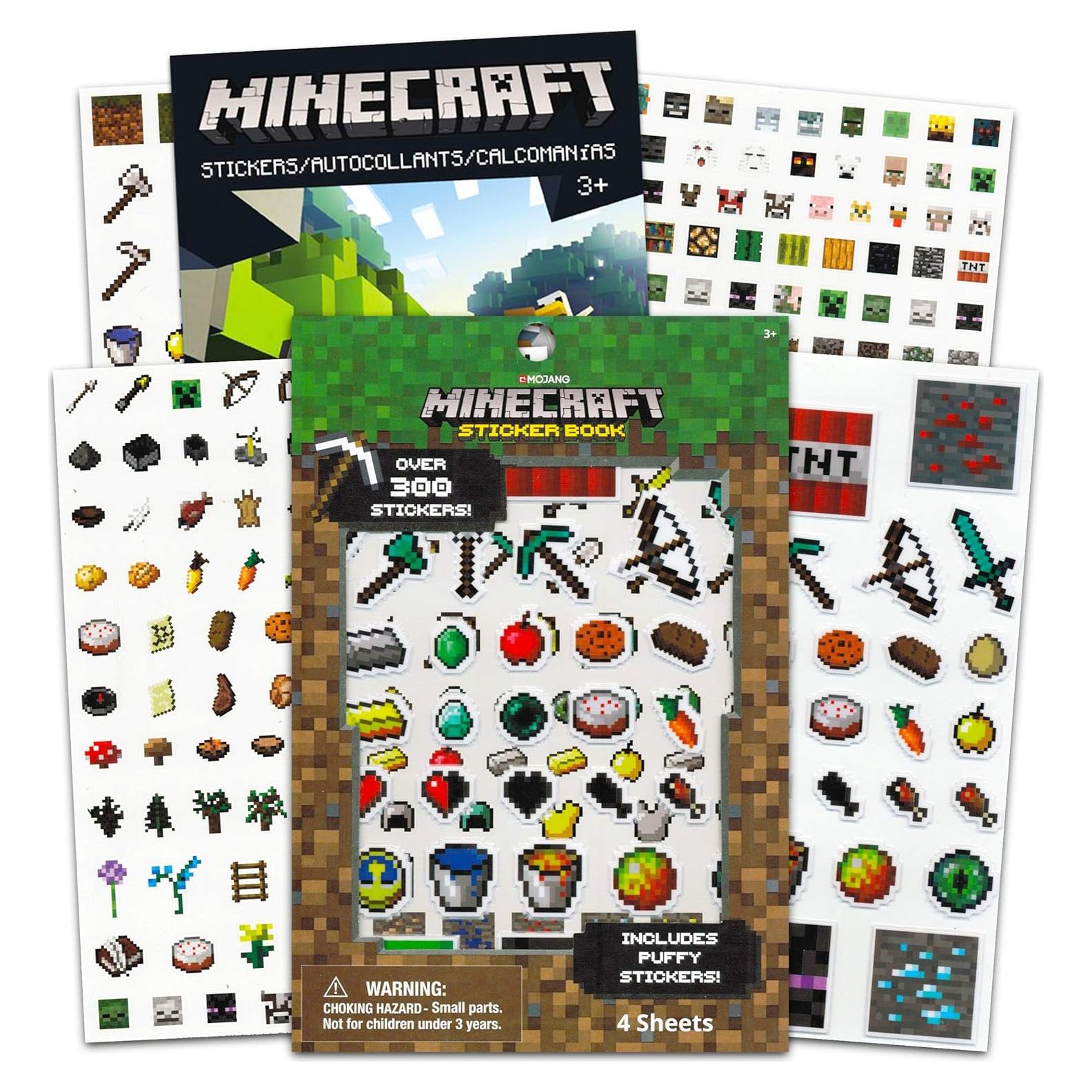 Stickers de Fiesta Minecraft - Super Set 600 Piezas