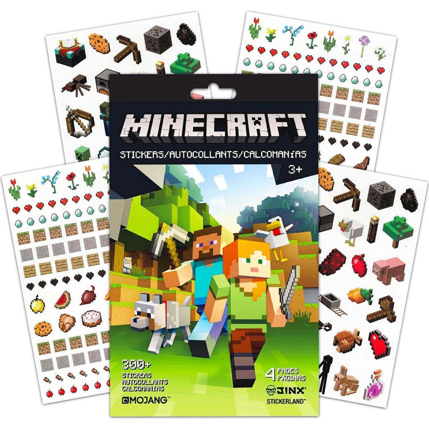Stickers de Fiesta Minecraft - Super Set 600 Piezas