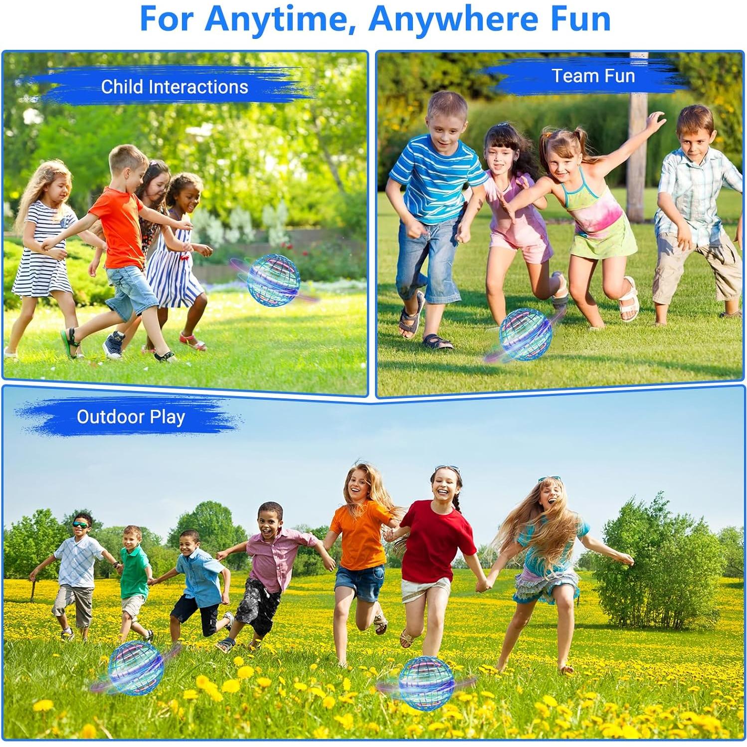 Bola Voladora Dafire TSM006-B LED Azul para Niños