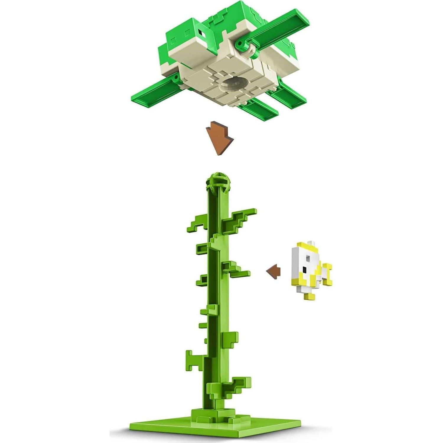 Set de Figuras Acuáticas Minecraft Mattel - 8 Figuras 8.25 cm