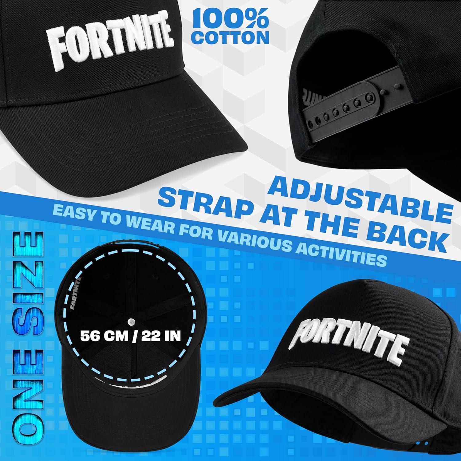 Gorra de béisbol Fortnite para niños 6-14 años ajustable