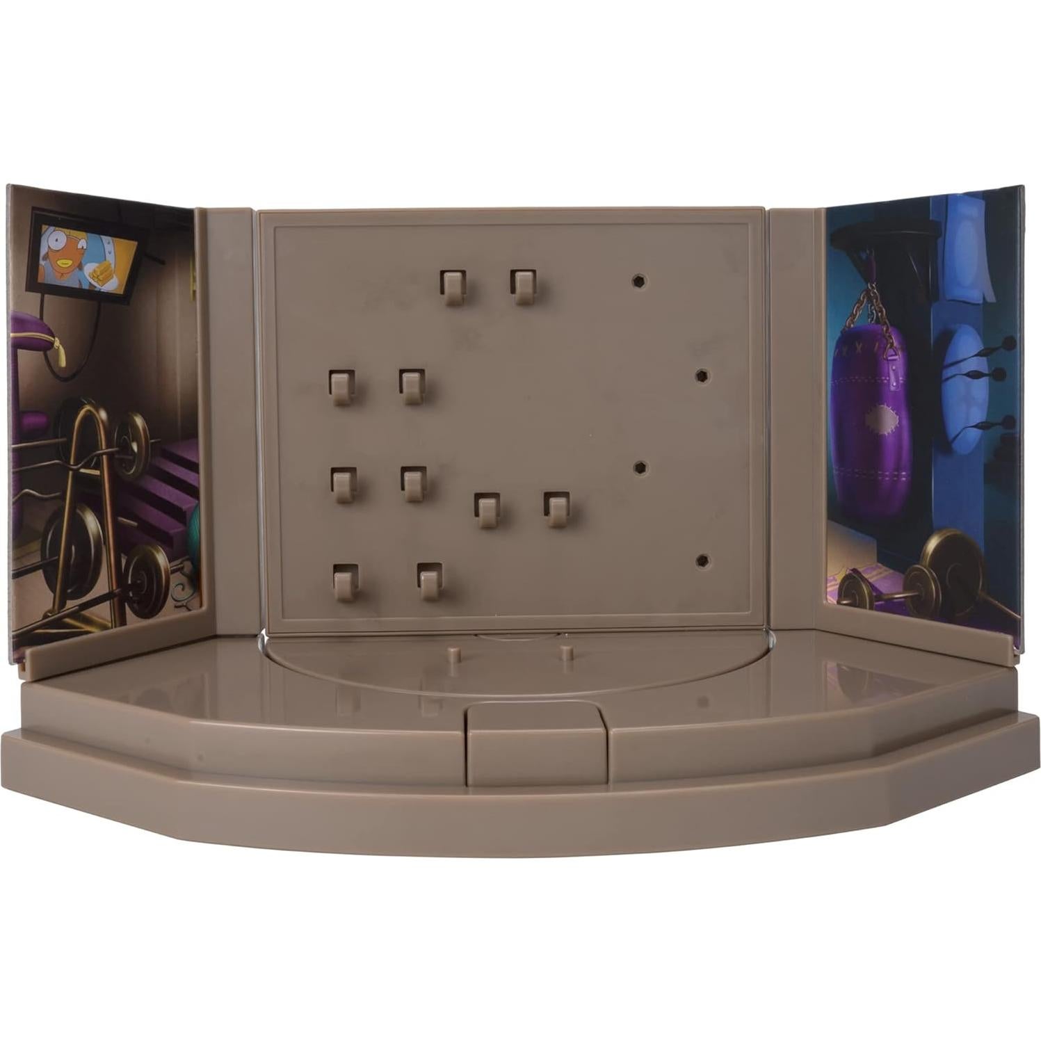 Conjunto Sala del Agente Meowscles Jazwares con 2 Figuras 17 cm