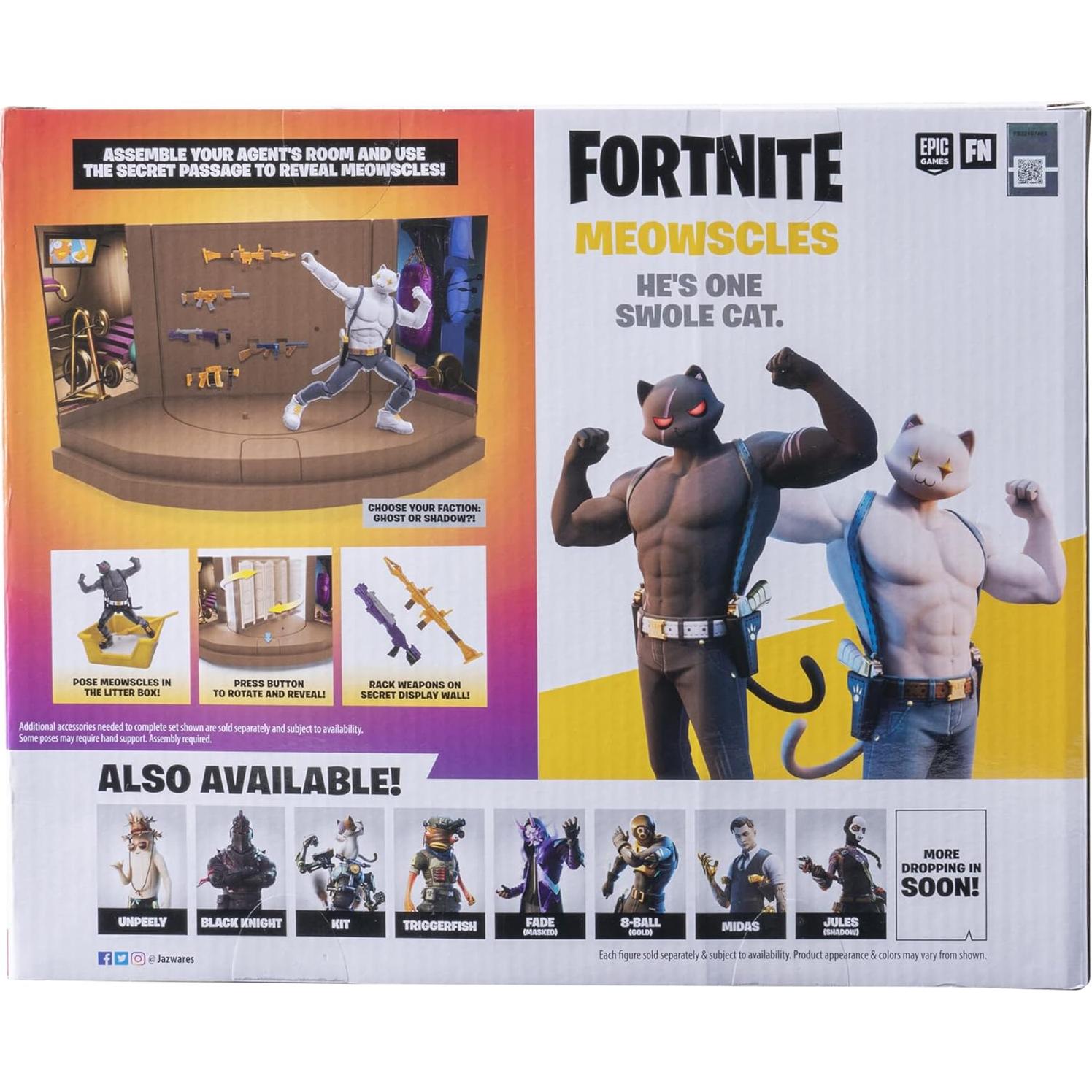 Conjunto Sala del Agente Meowscles Jazwares con 2 Figuras 17 cm