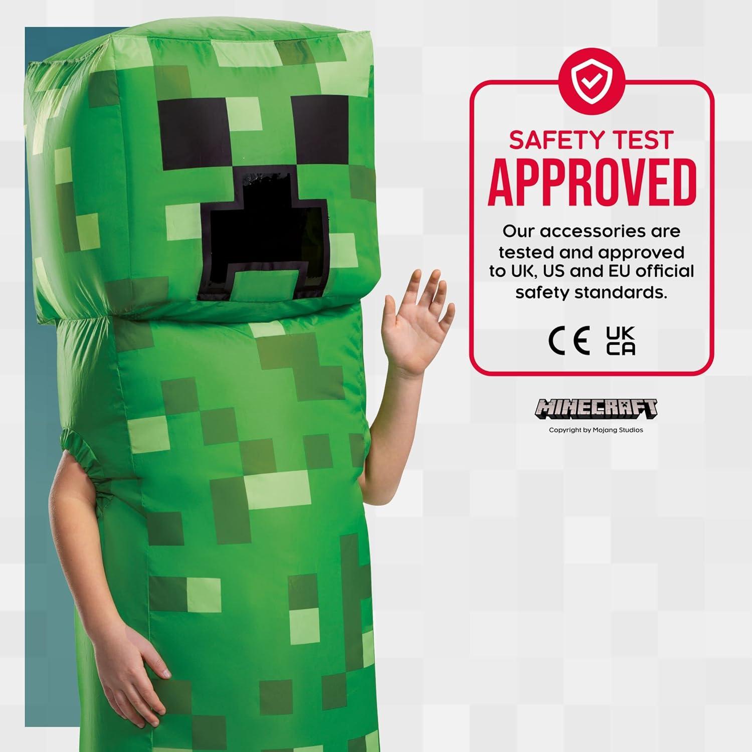 Disfraz Inflable Creeper Minecraft Niños 5-12 Años