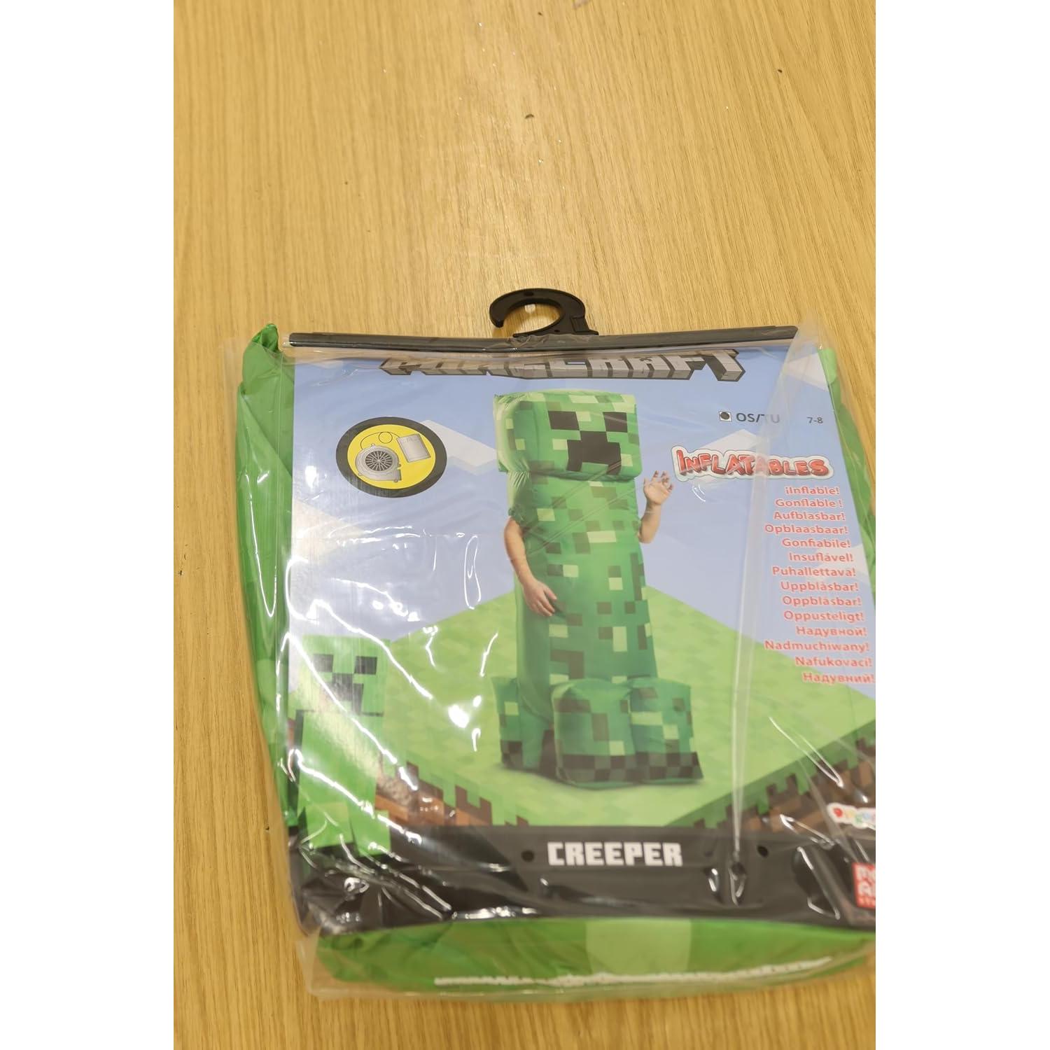 Disfraz Inflable Creeper Minecraft Niños 5-12 Años