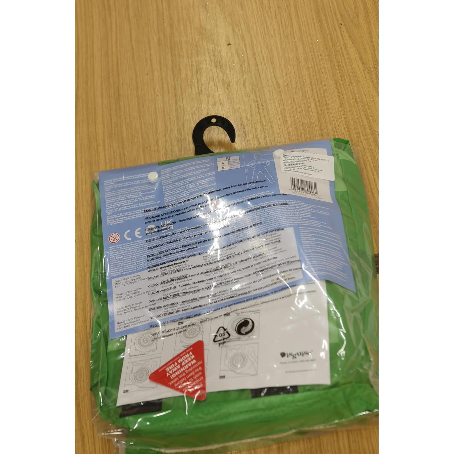 Disfraz Inflable Creeper Minecraft Niños 5-12 Años