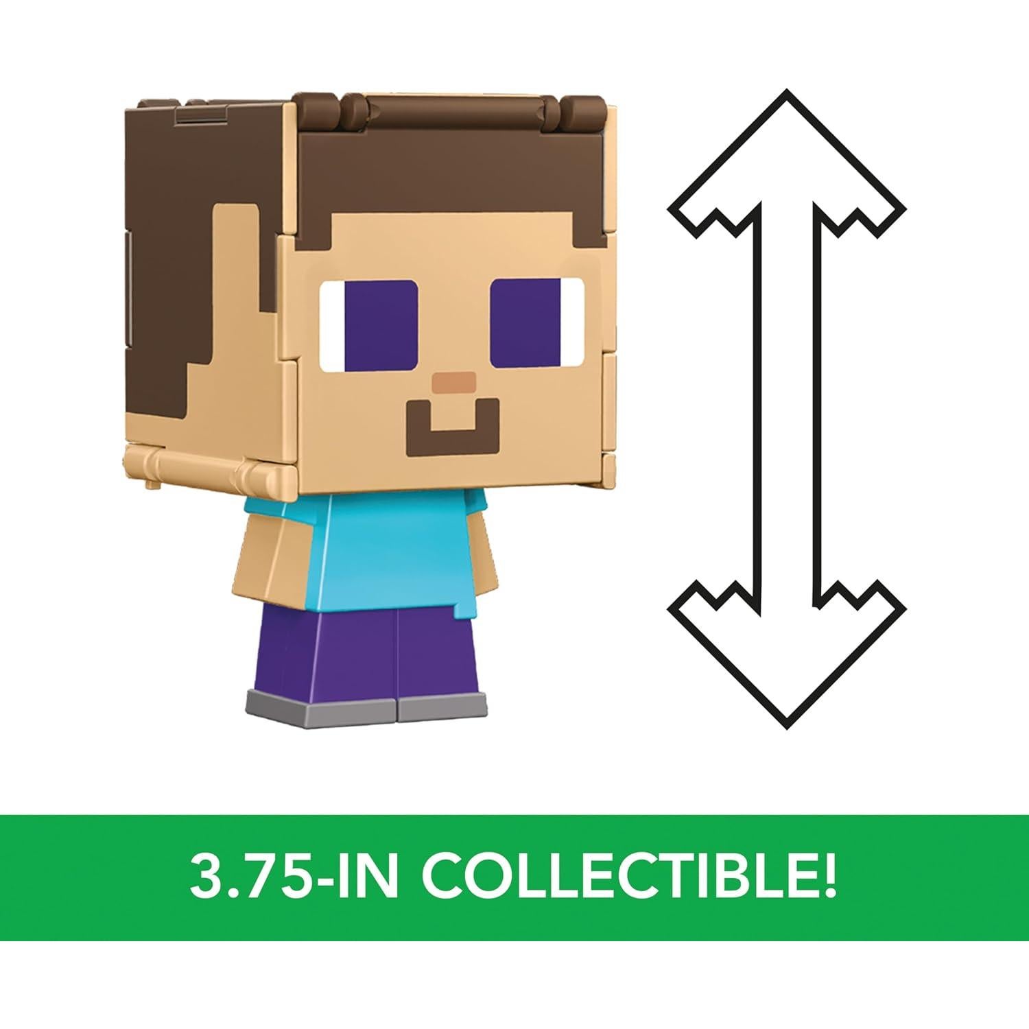 Figuras Coleccionables Flippin' Figs Mattel Minecraft 3.75"