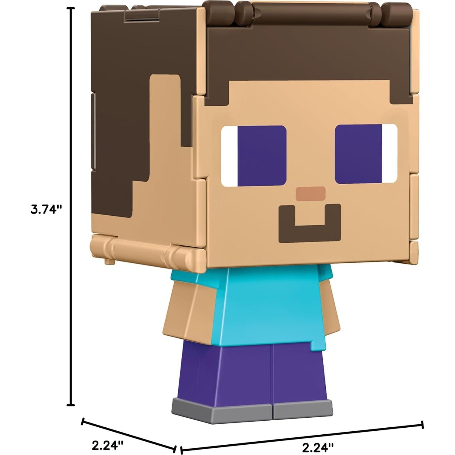 Figuras Coleccionables Flippin' Figs Mattel Minecraft 3.75"