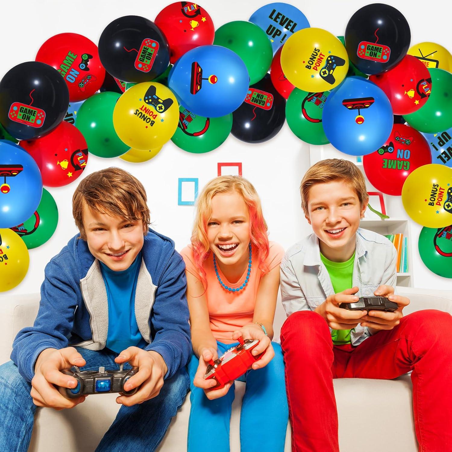 Set de 45 Globos de Fiesta de Videojuegos Tradder - Decoración Colorida