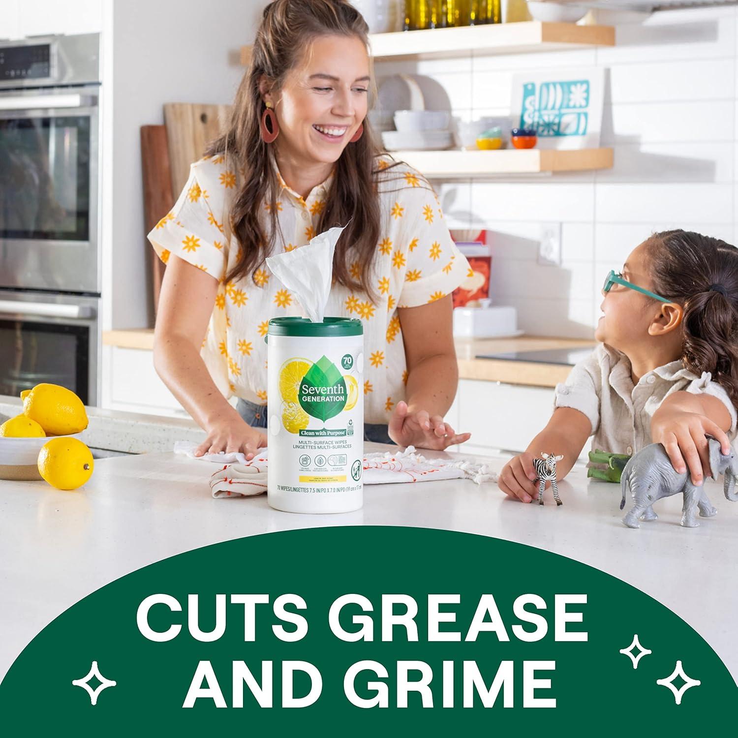 Toallitas de limpieza multiusos Seventh Generation 70 unidades