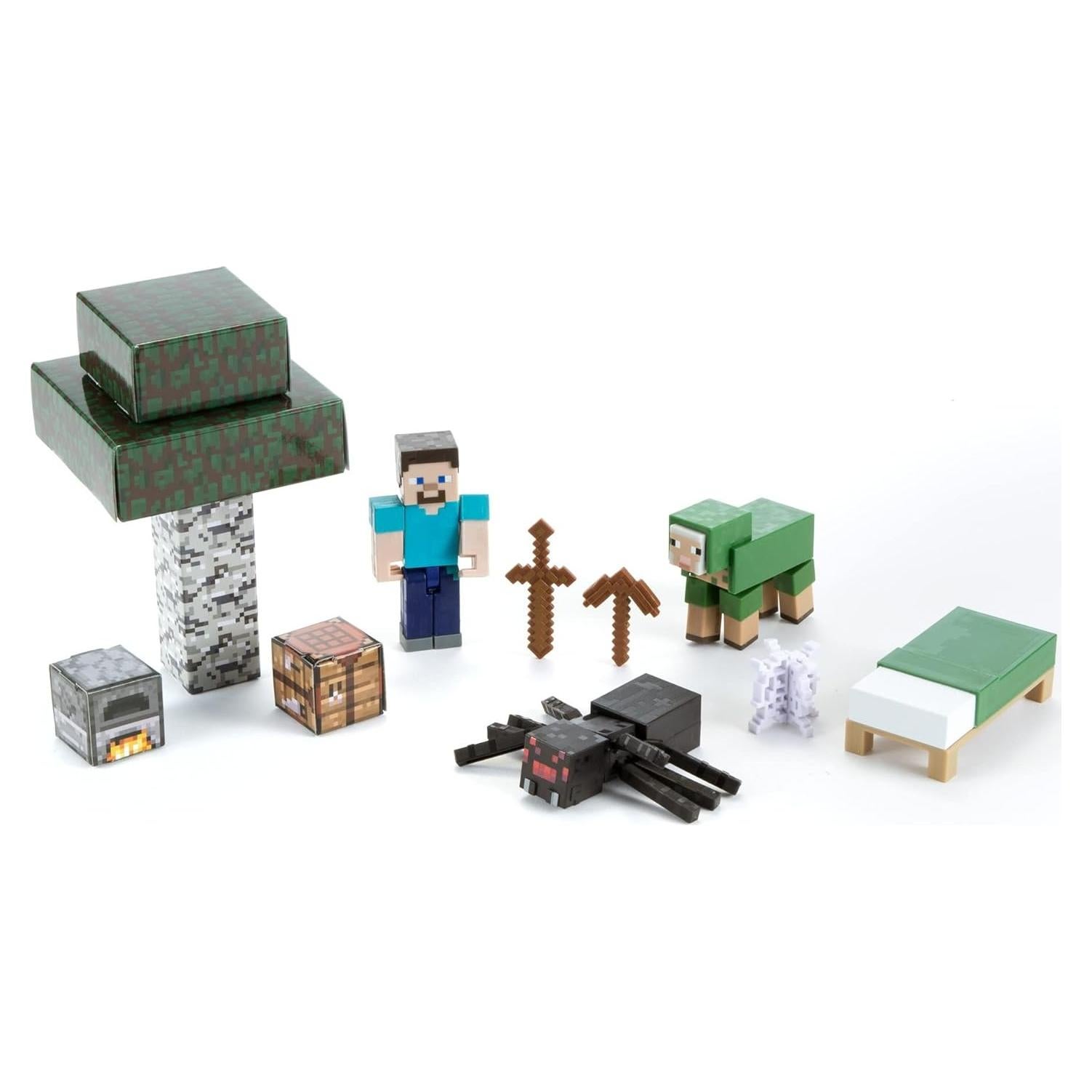 Paquete de Aventura Noob Mattel Minecraft Overworld con Figuras
