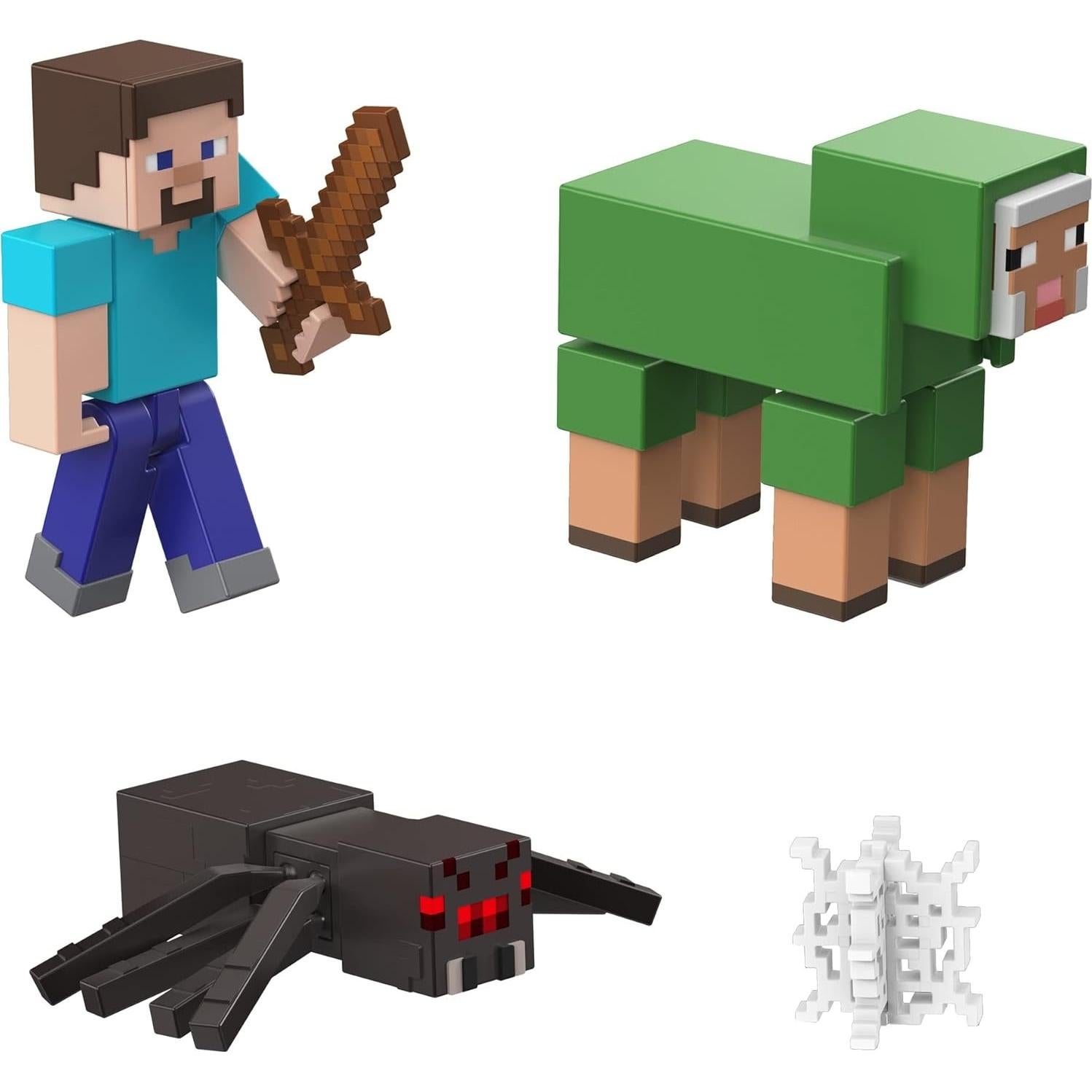 Paquete de Aventura Noob Mattel Minecraft Overworld con Figuras