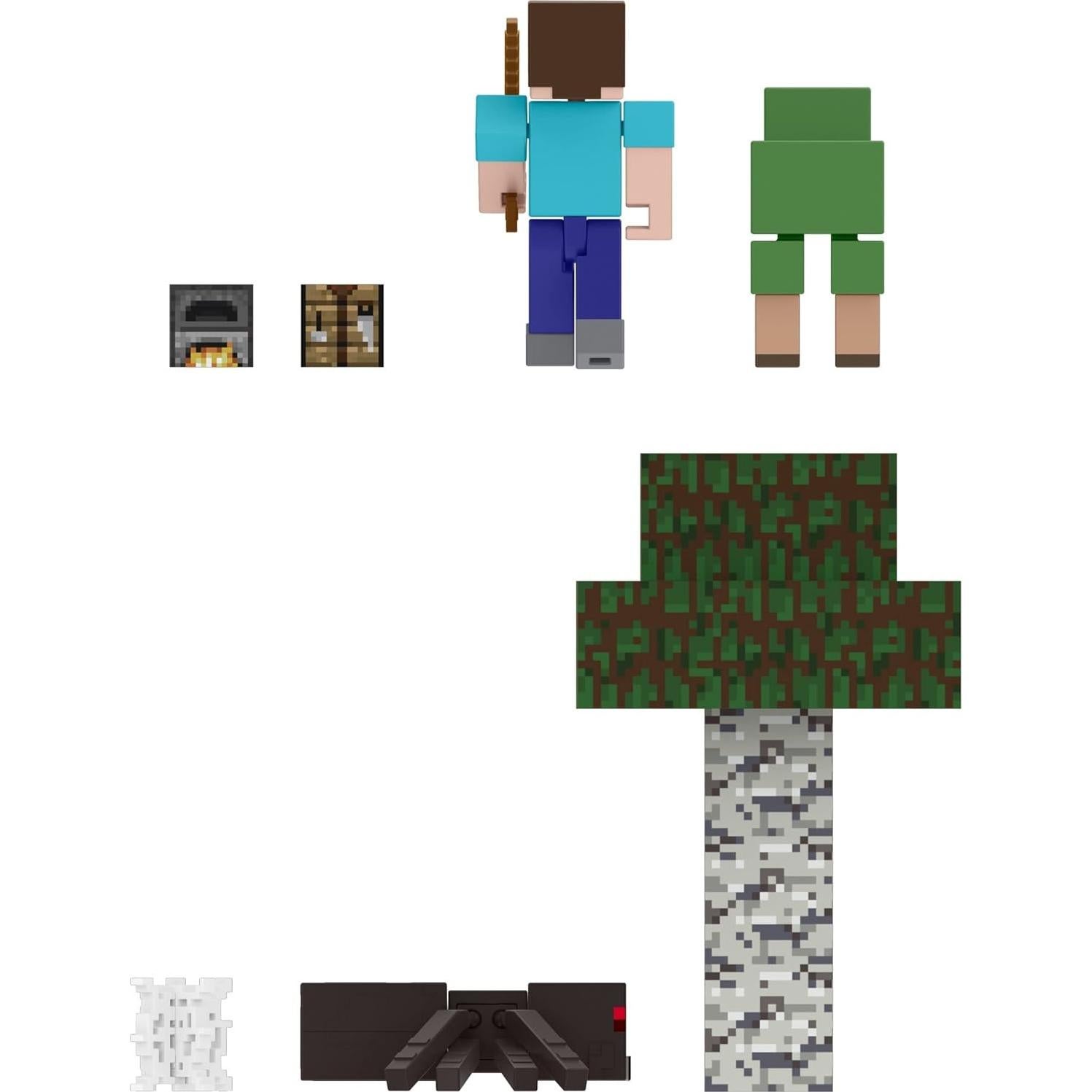 Paquete de Aventura Noob Mattel Minecraft Overworld con Figuras