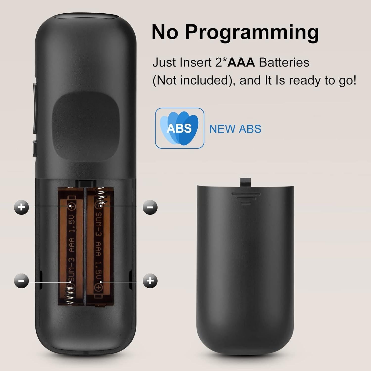 Pack de 2 Controles Remotos LOUTOC para Roku TV - Compatible TCL, Hisense