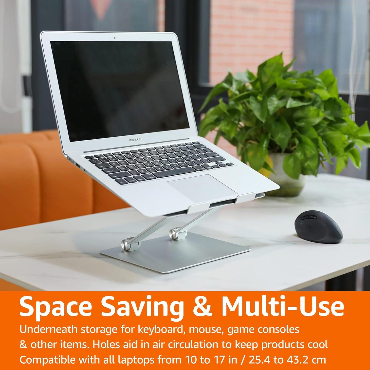 Soporte Ergonómico para Laptop Amazon Basics Ajustable 25.4 cm