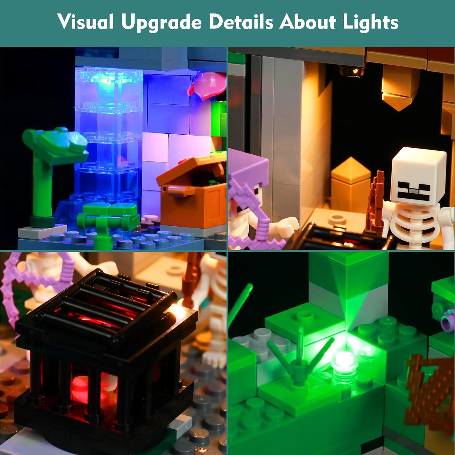 Kit de Luz LED VONADO para LEGO 21189 Mazmorras de Esqueletos