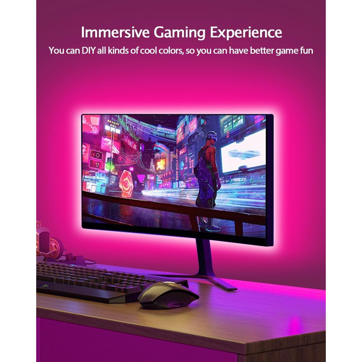 Luces LED Daymeet 5m para TV 45-85" RGB con control remoto