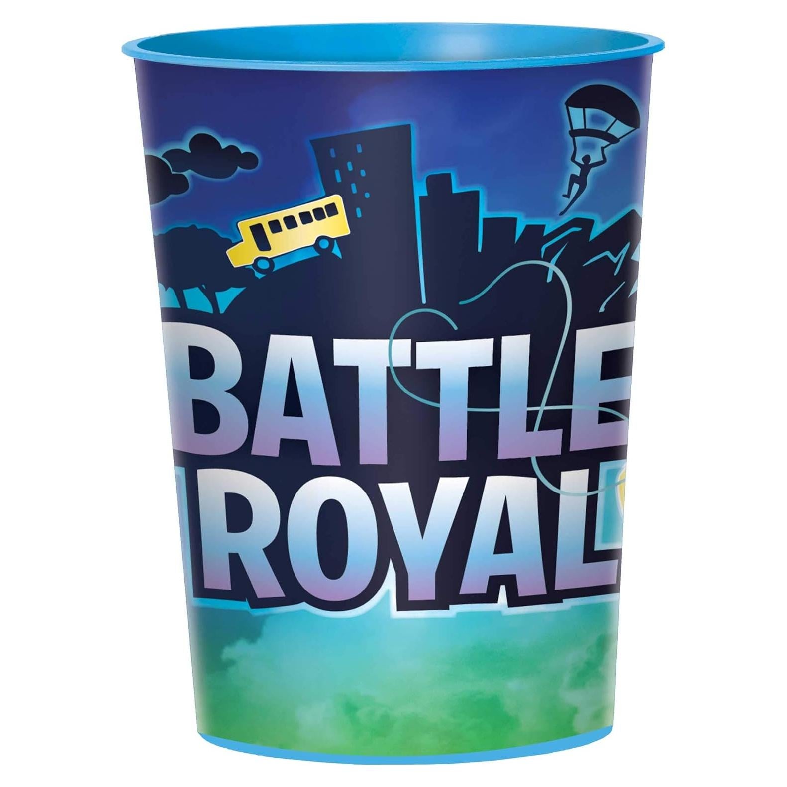 Taza de Fiesta Reutilizable Amscan Battle Royal Azul 0.47 L
