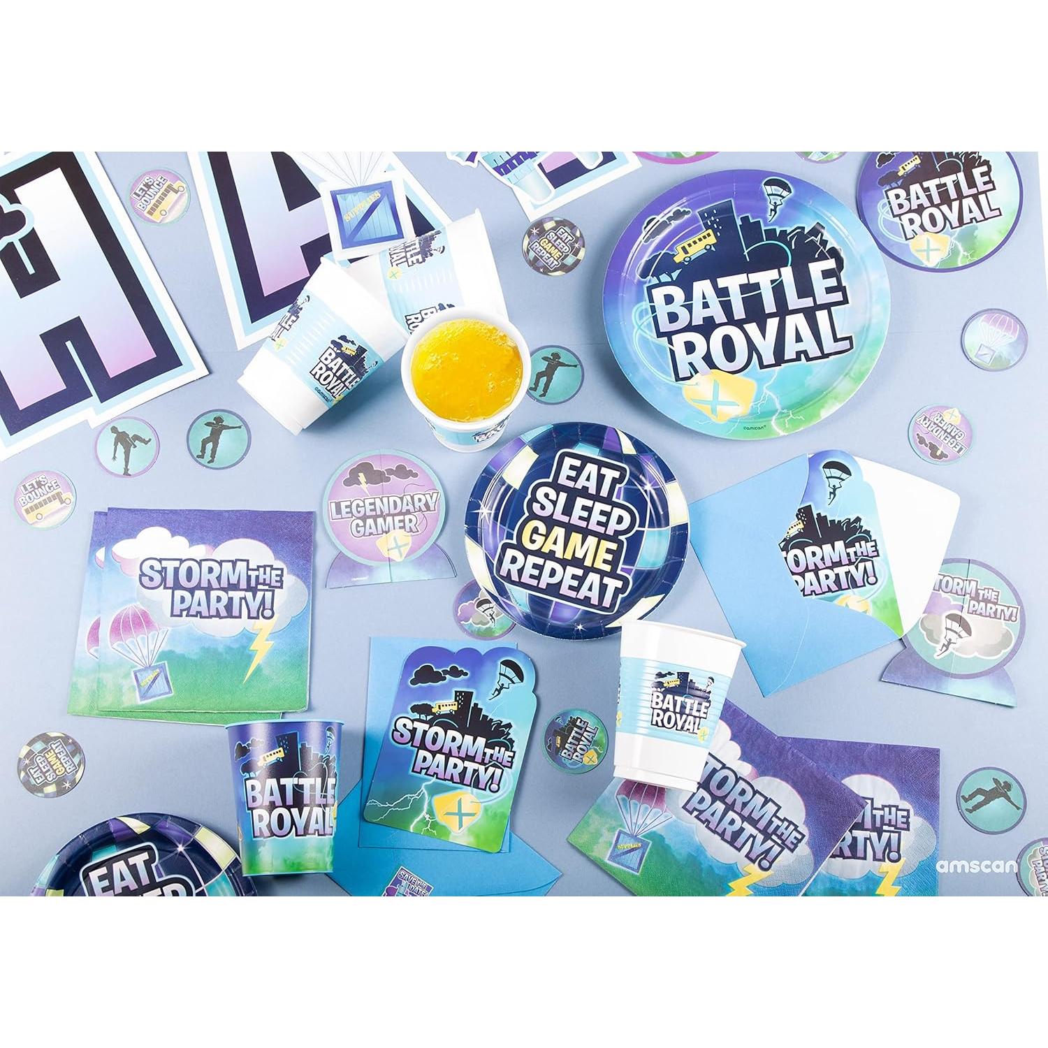 Taza de Fiesta Reutilizable Amscan Battle Royal Azul 0.47 L