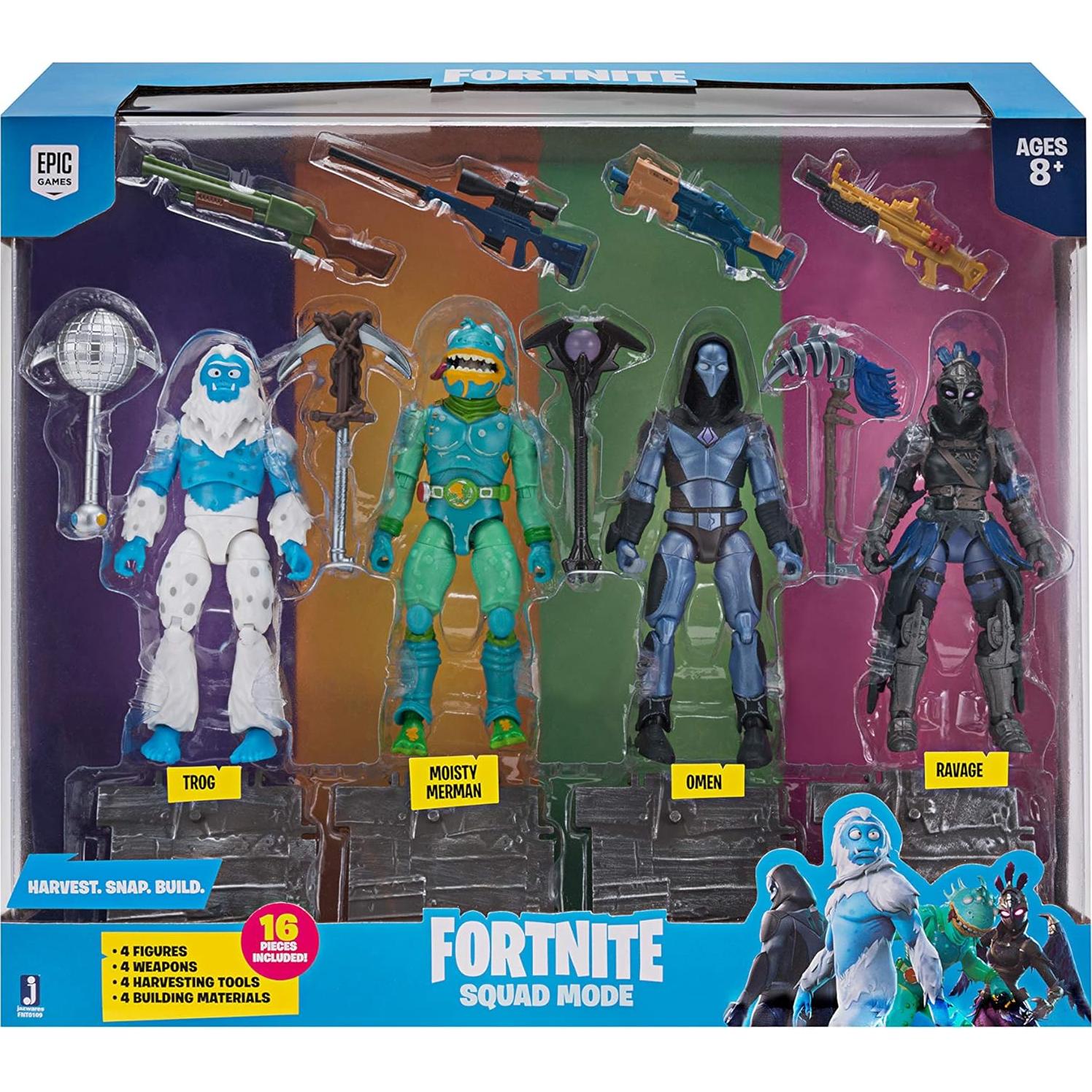 Paquete de 4 Figuras Fortnite Jazwares - Escuadrón Serie 2