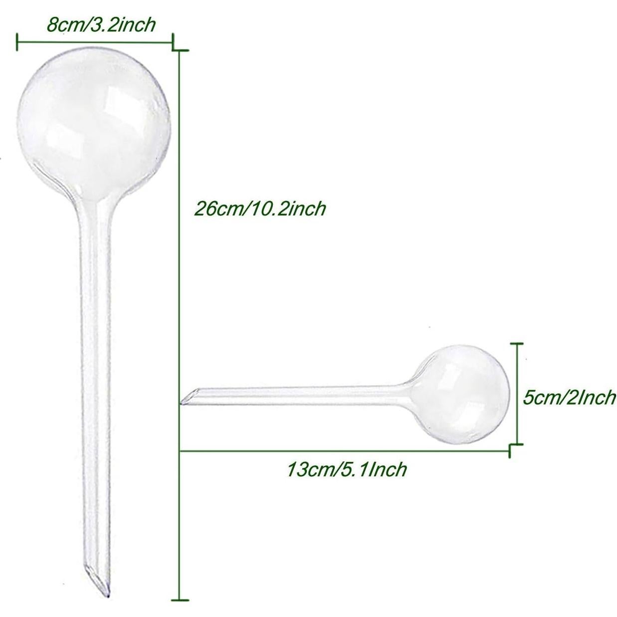 6 Bombillas de Autorriego Gddochn para Plantas - 3 Grandes y 3 Pequeñas