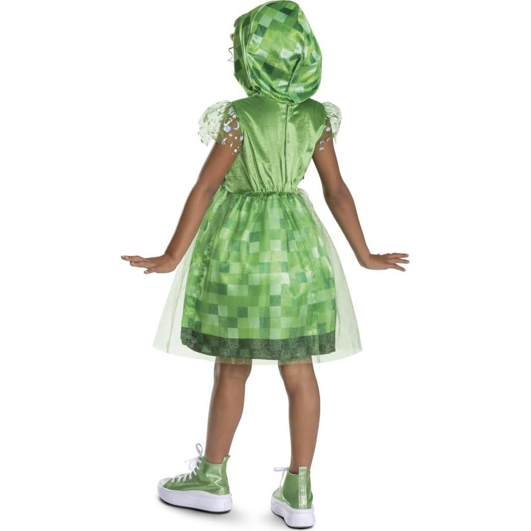 Disfraz de vestido Creeper Minecraft para niñas - Talla 7-8
