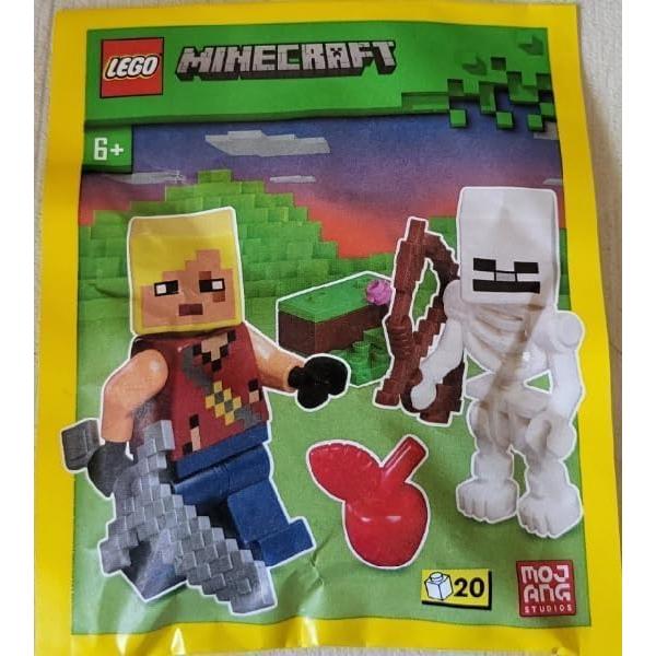 LEGO Minecraft Minifigura Héroe y Esqueleto 5cm 6+