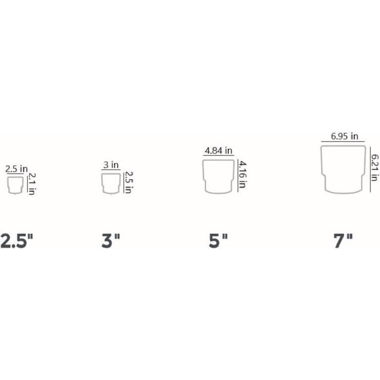 Maceta Suculenta Redonda Las Empresas HC 6.35 cm Taupe