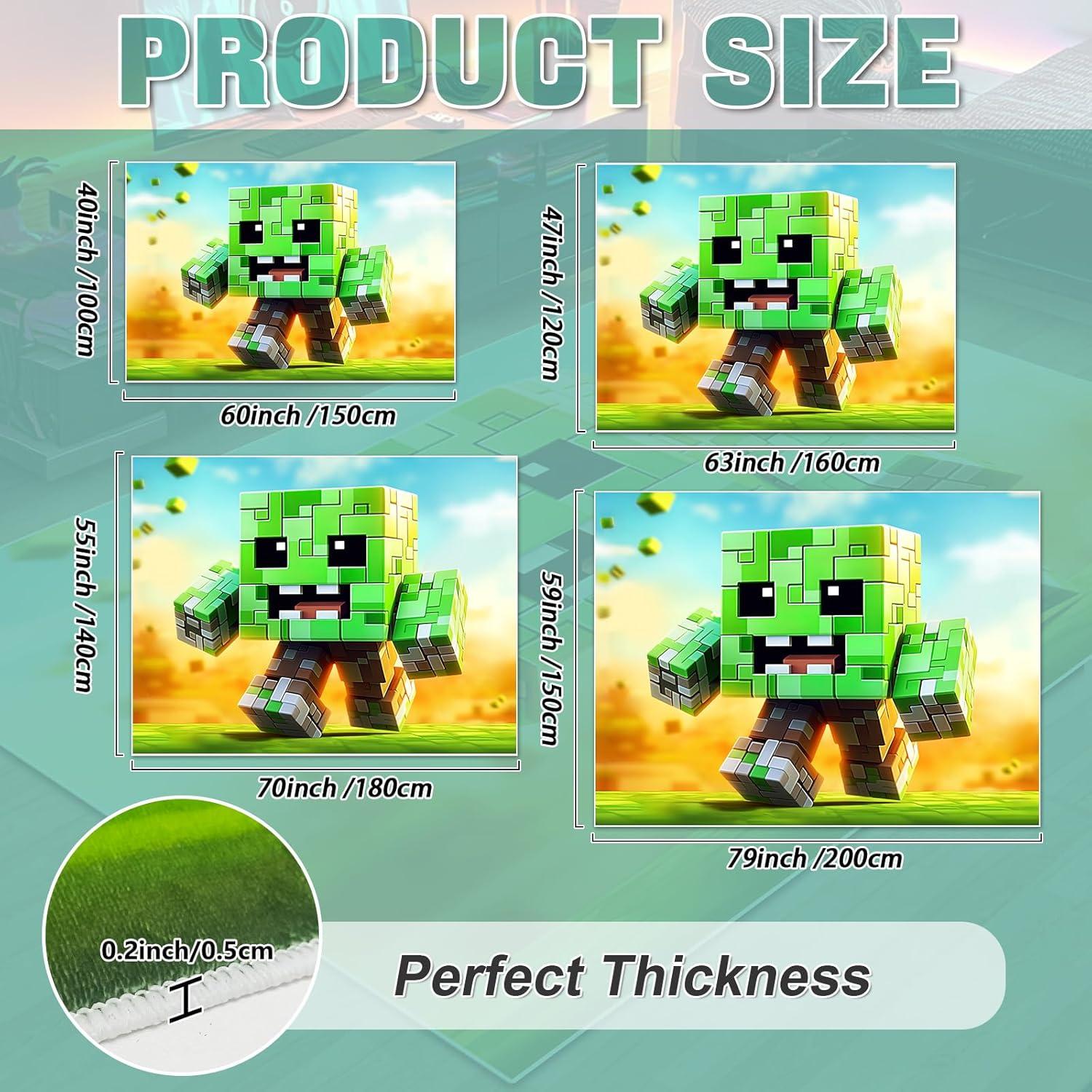 Alfombra de Juego DRVAKO 200x150 cm Antideslizante Pixel