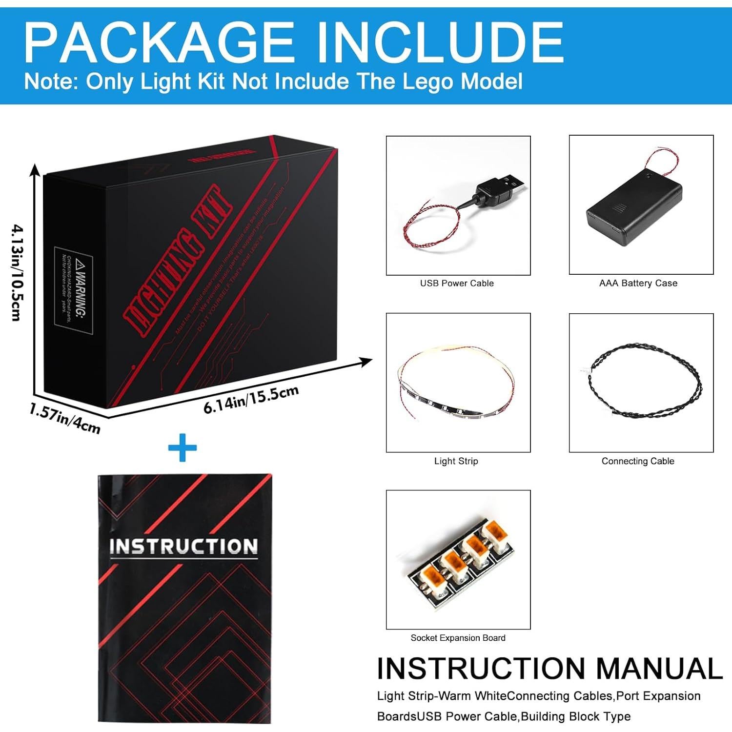 Kit de Luz LED Hilighting para LEGO Minecraft 21253