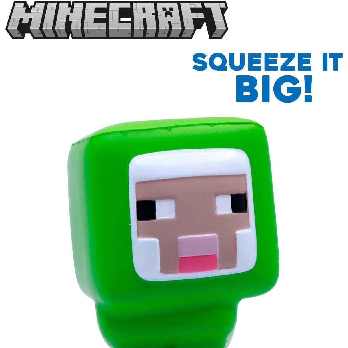 Peluche Squishy Oveja Verde Minecraft Serie 4 15.24 cm