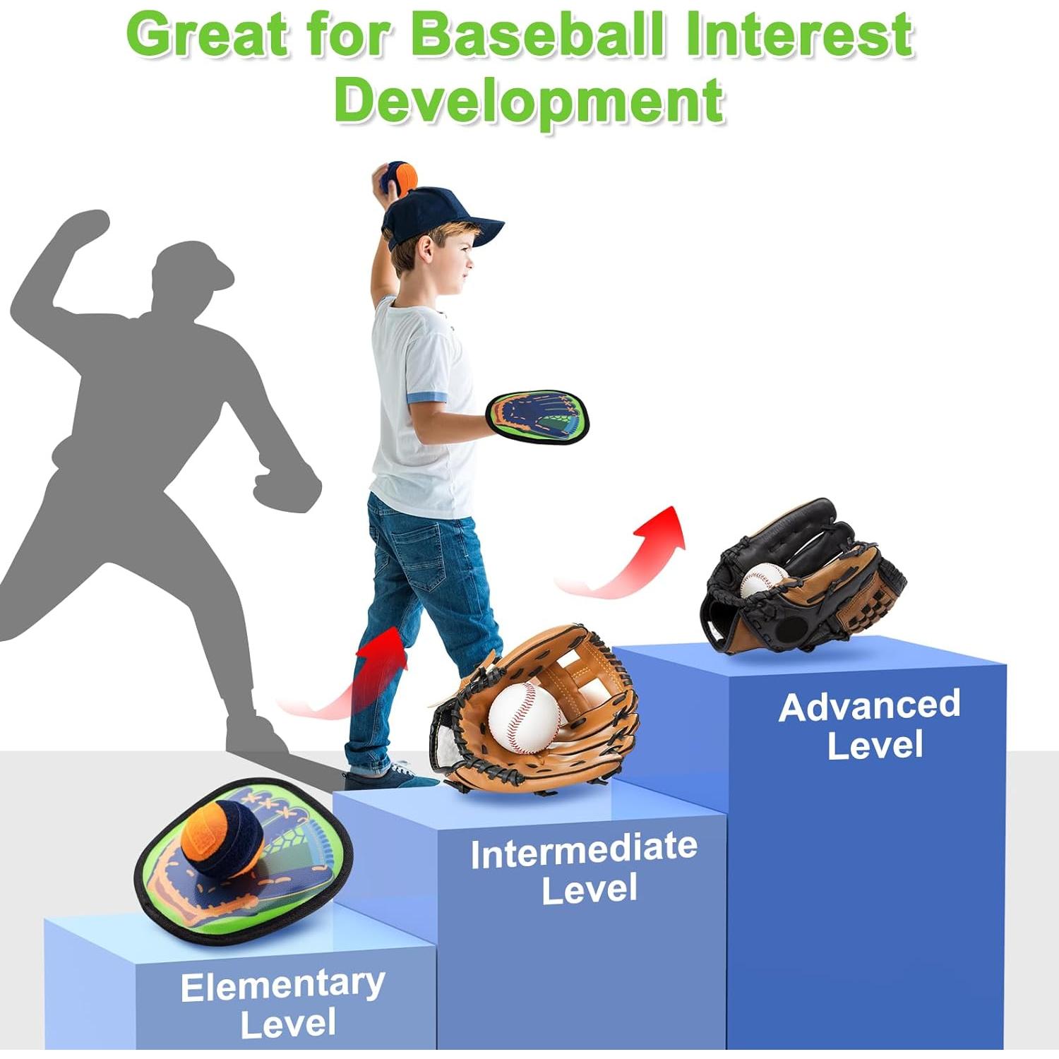 Juego de Lanzar y Atrapar Pelota Qrooper 4 Palas 4 Pelotas