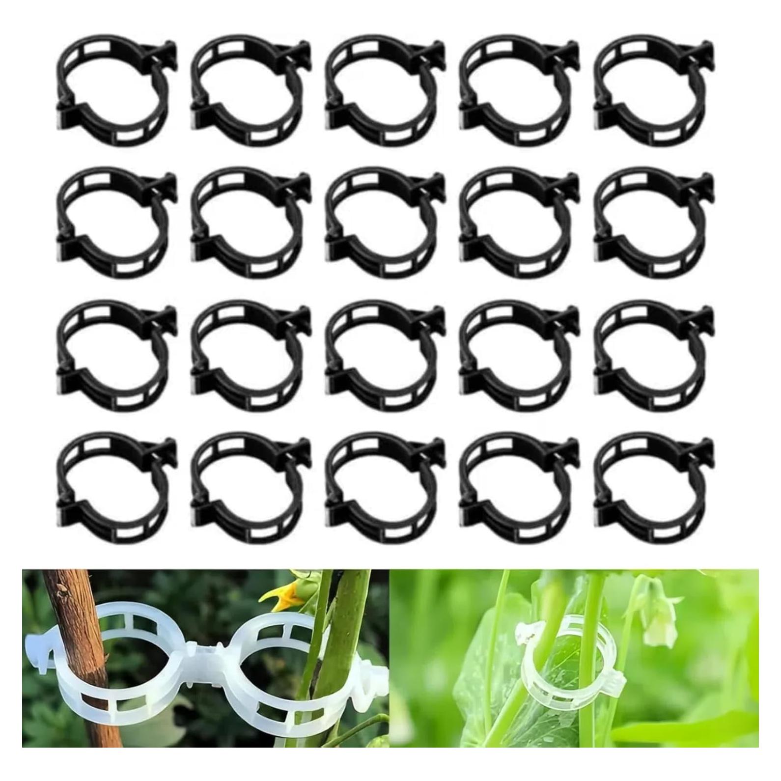 Clips de Jardín Reutilizables AOEMSMEISN para Plantas 100 Unidades