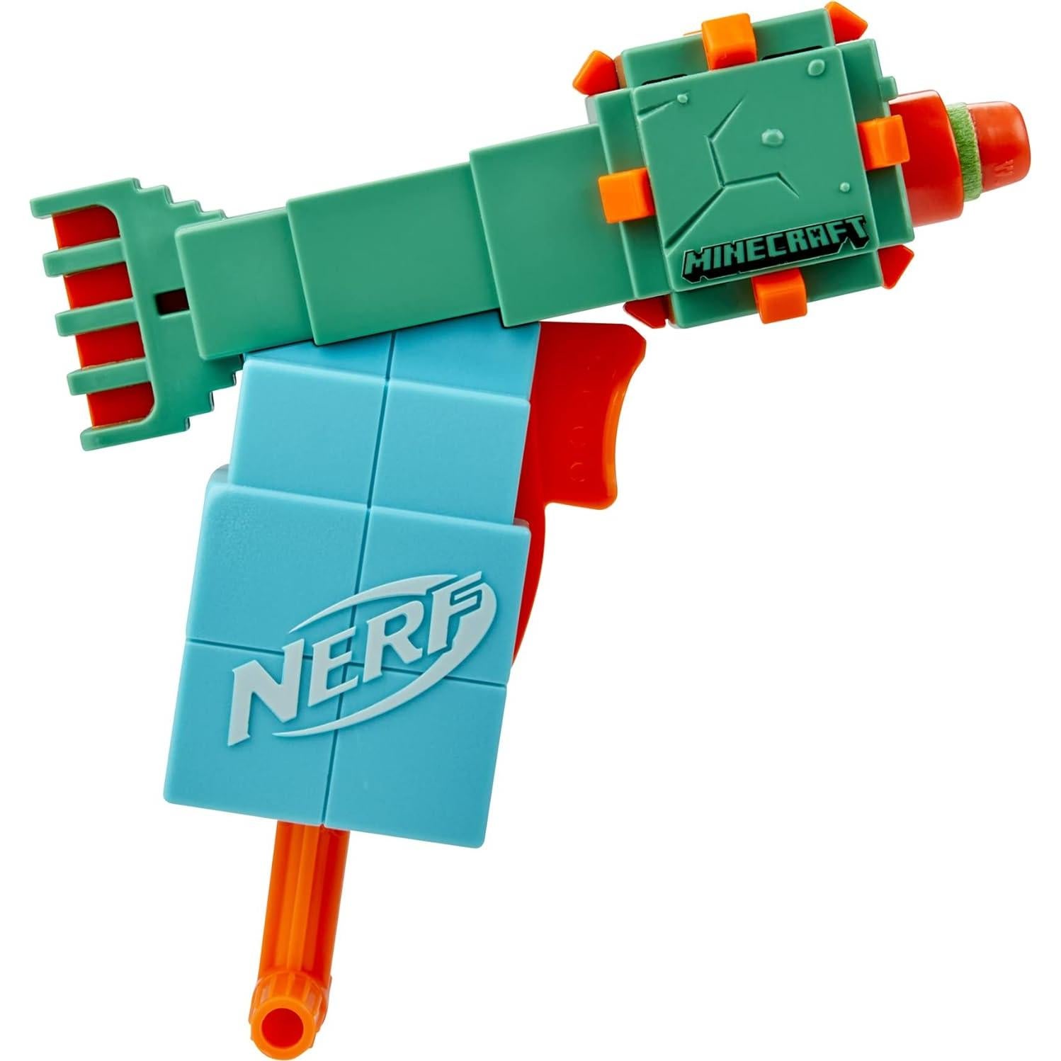 Blaster Nerf MicroShots Minecraft Guardian Mini con 2 Dardos