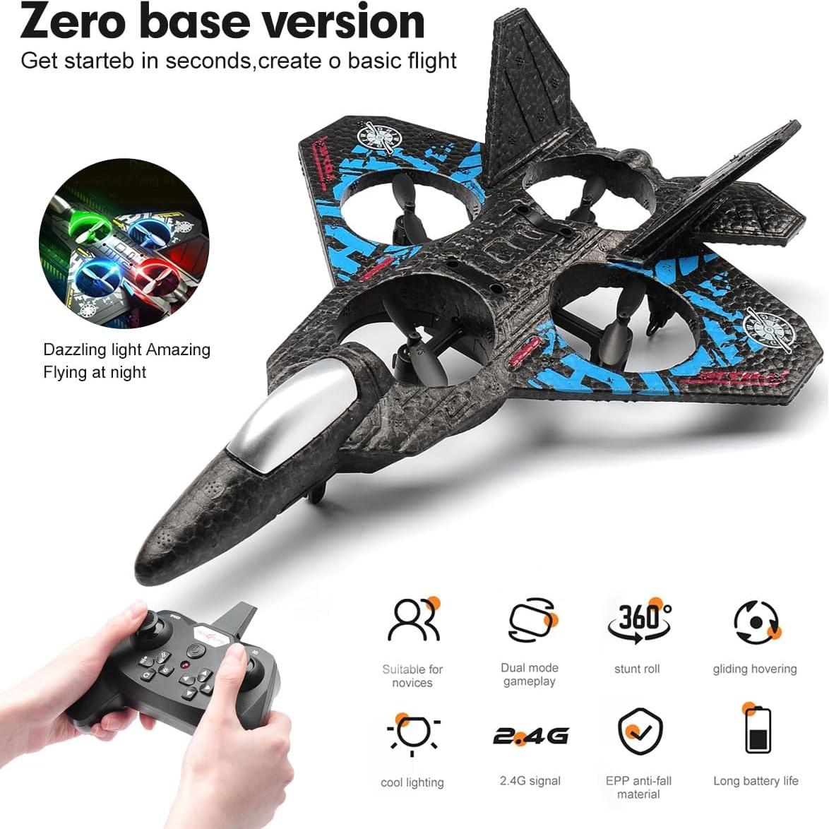 Dron Quadcopter RC ANTSIR F22 para Niños, Azul