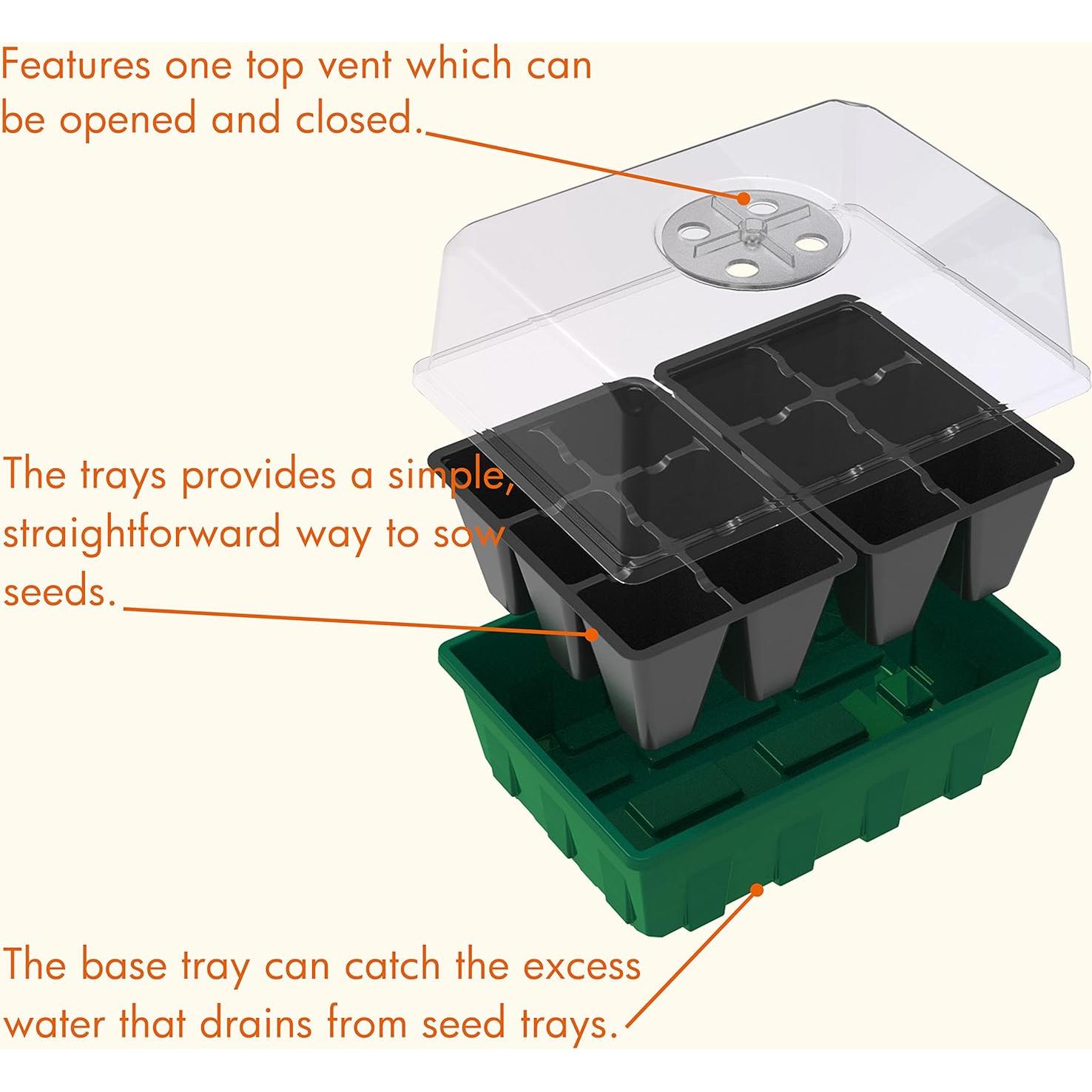 Set de Propagador de Jardín Gardzen 10 Piezas 12 Celdas