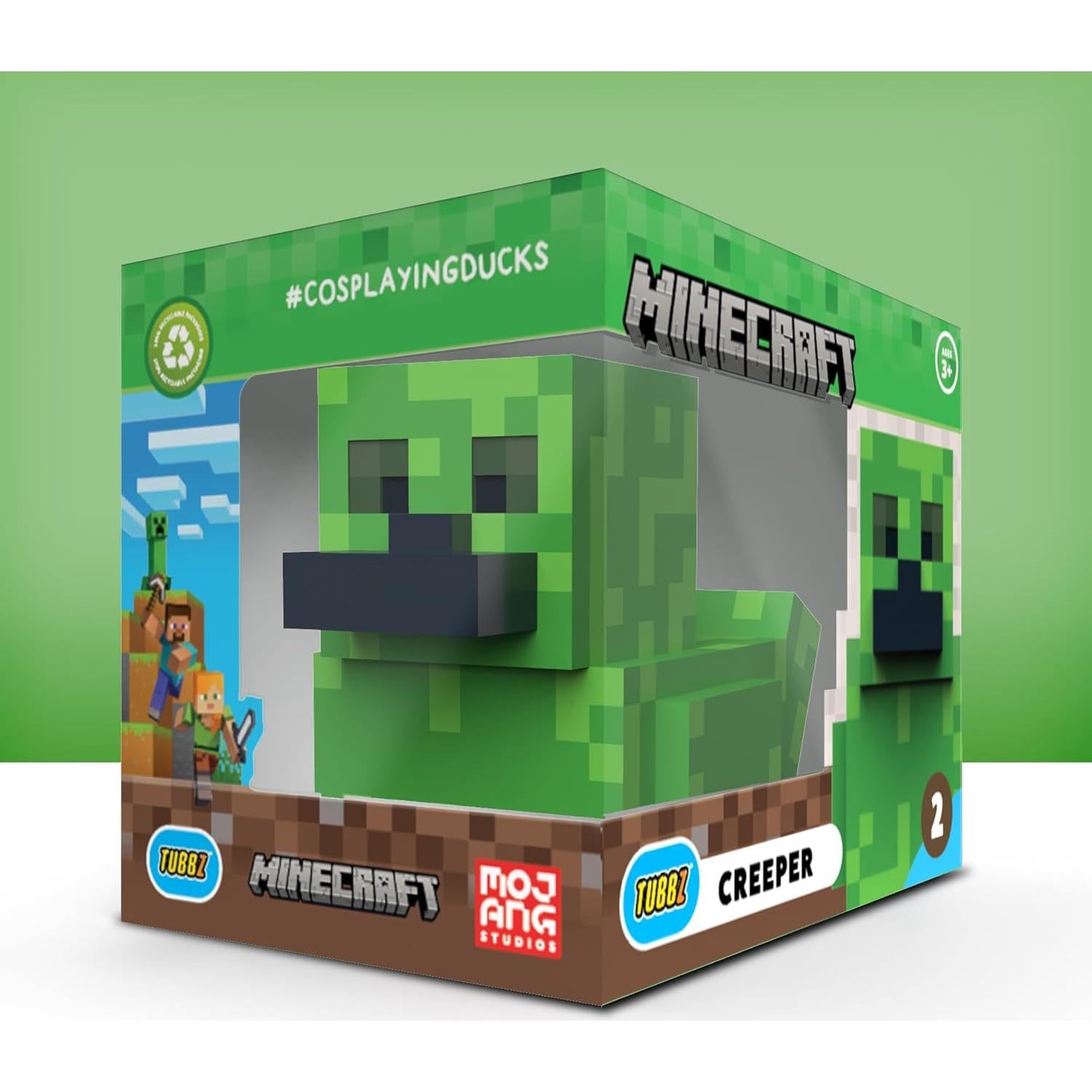 Figura de Pato TUBBZ Minecraft Creeper - Vinilo 9 cm