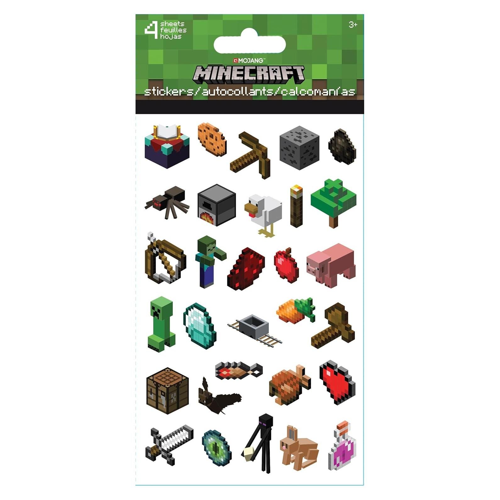 Etiquetas de Caricatura Trends International - Minecraft - 4 Hojas