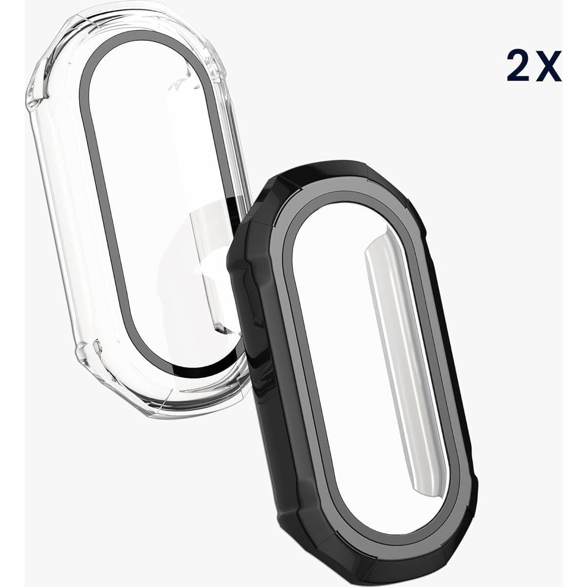 Funda KW-Mobile para Xiaomi Mi Band 8 + 2 Cristales Templados