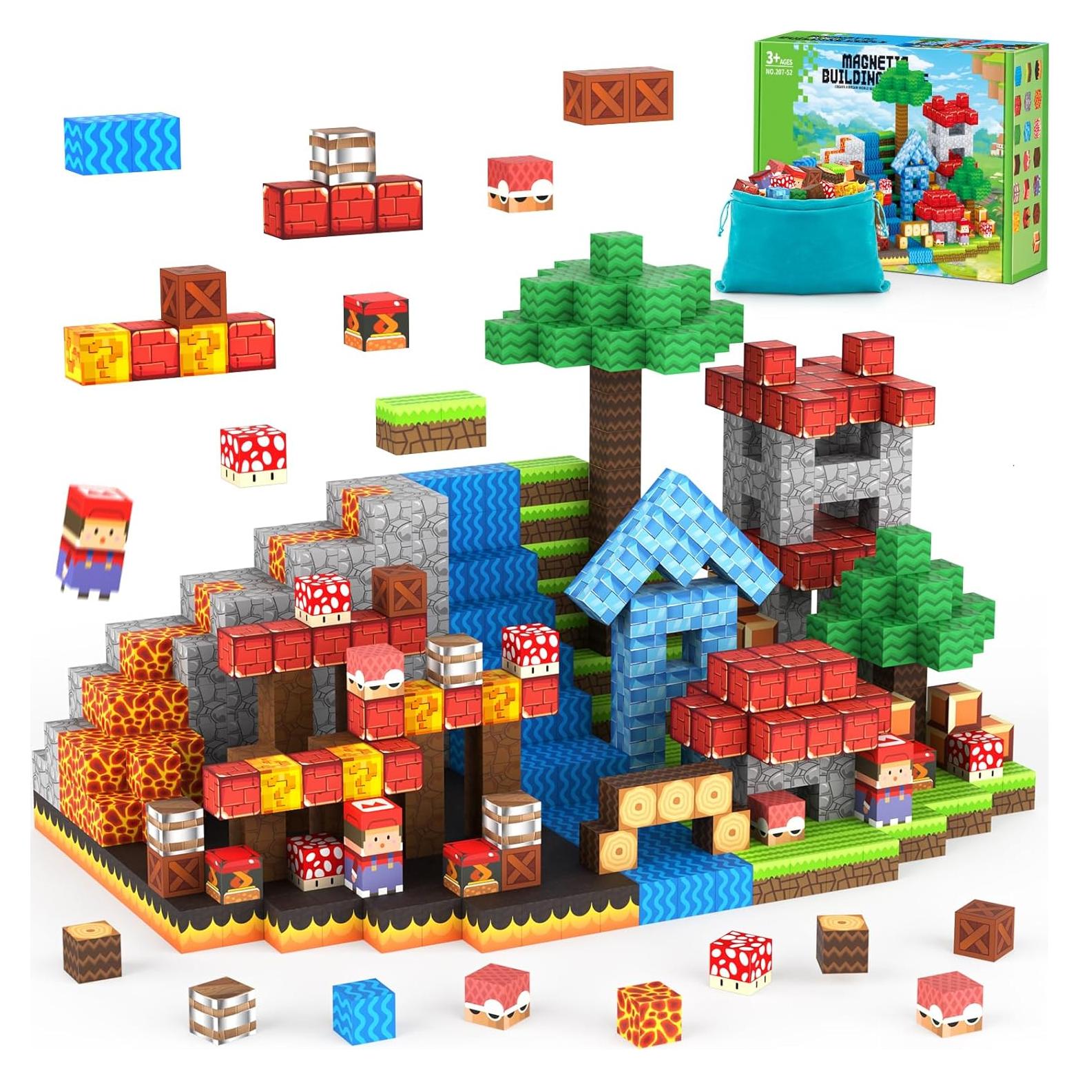 Juego de Bloques Magnéticos TENYEAH 64 Piezas para Niños 3+