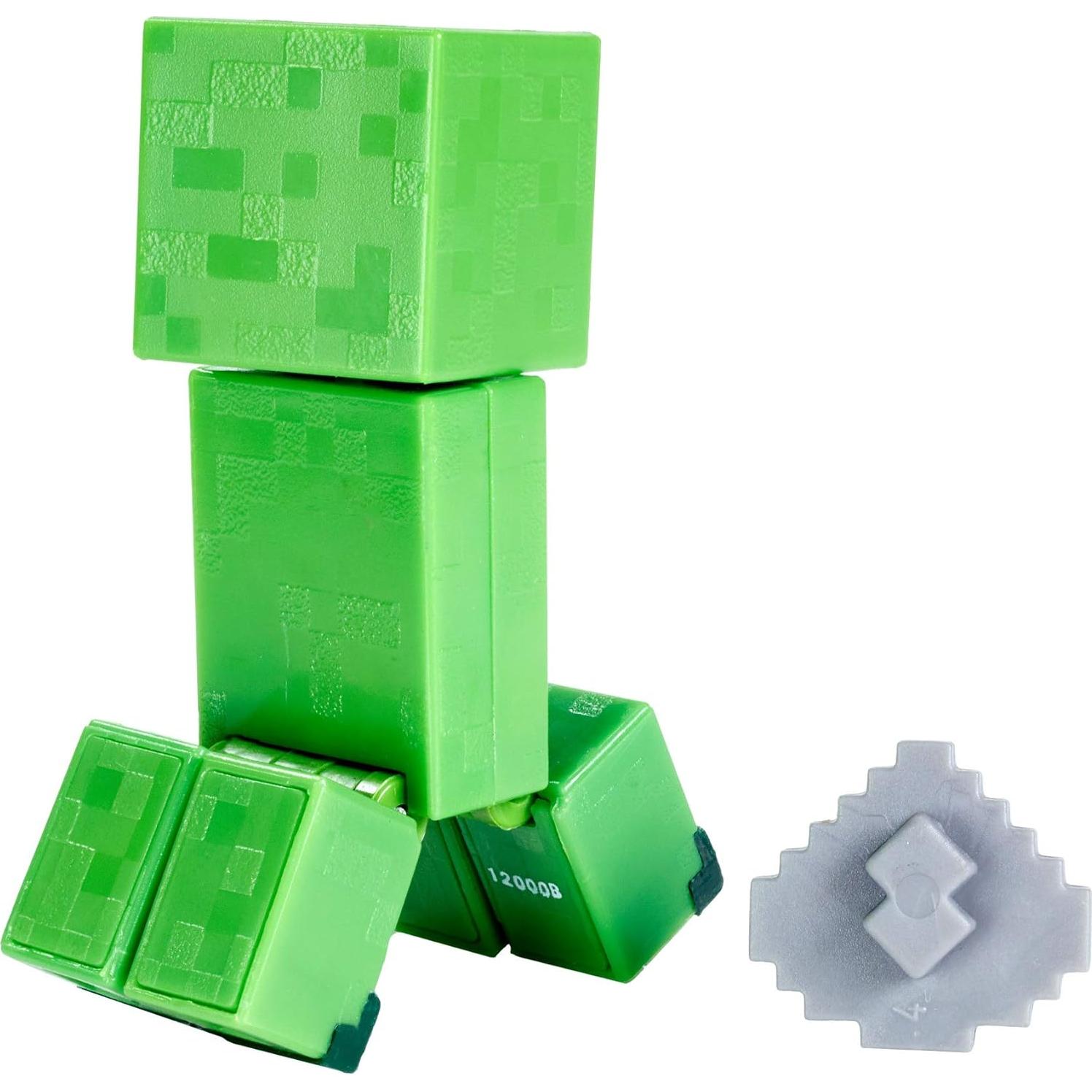 Figura de Acción Minecraft Creeper Mattel 8.26 cm con Accesorios