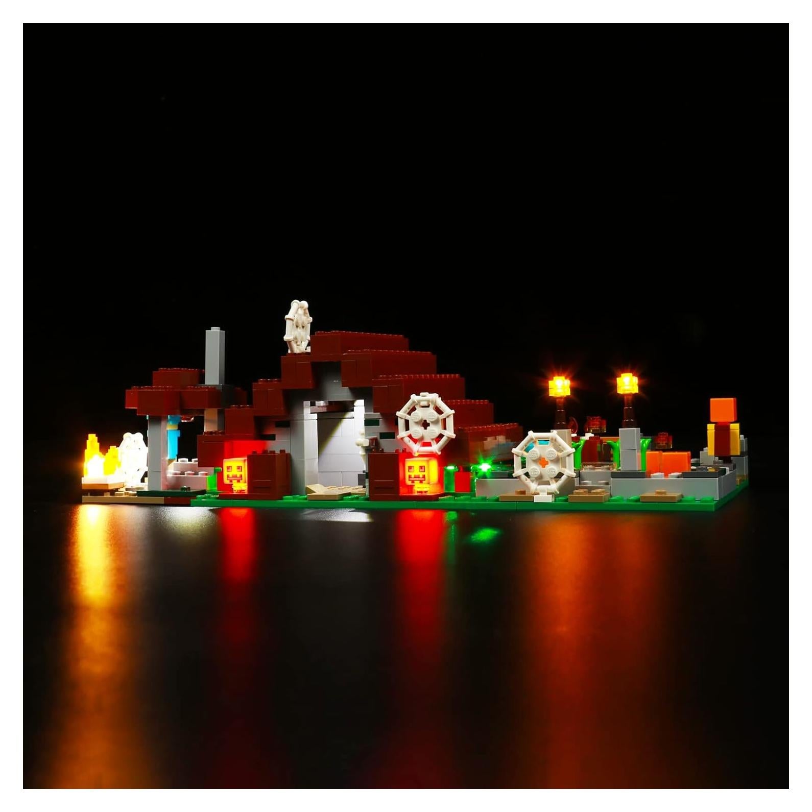 Kit de Luz LED BrickBling para LEGO Minecraft 21190