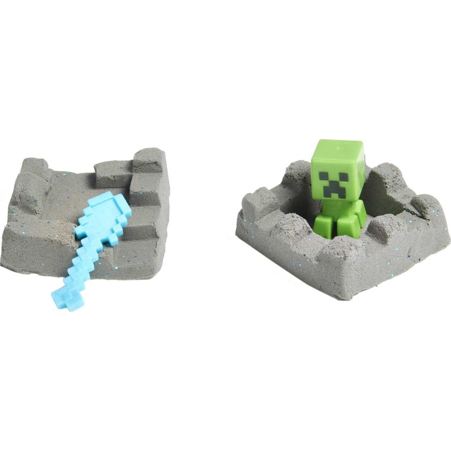 Set de Minería Minecraft Mini Elementales 3 Mattel con Arena Moldeable