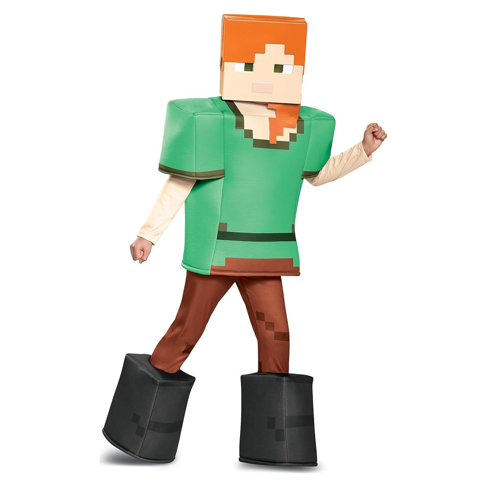 Disfraz de Alex Minecraft - Multicolor - Talla Grande (10-12 años)