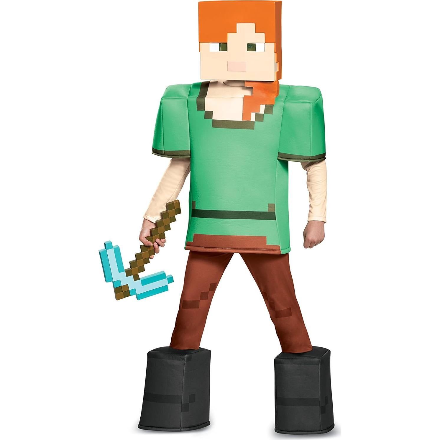 Disfraz de Alex Minecraft - Multicolor - Talla Grande (10-12 años)